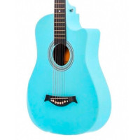 Belucci BC-C38 SKY Гитара акустическая 38", 6-струнная, углеродное волокно, цвет небесно-голубой