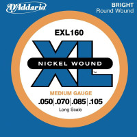 Набор струн для 4-струнной бас-гитары D`ADDARIO EXL160