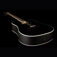 KEPMA D1CE Black Matt Гитара электроакустическая Dreadnought, цвет черный матовый