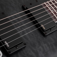 SCHECTER C-1 PLATINUM STBLS (GC) Электрогитара, 6 струн, цвет чёрный прозрачный