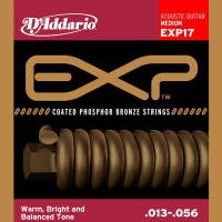 Набор струн для 6-струнной акустической гитары D`ADDARIO EXP17