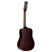 Martinez FAW-802-12 TBK Гитара акустическая 41",12 струн, Dreadnought, цвет прозрачный черный