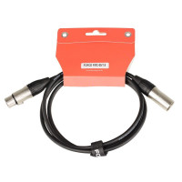 FORCE FMC-05/1,5 Шнур микрофонный XLR (F) ⇔ XLR (M), 1.5 метра, черный