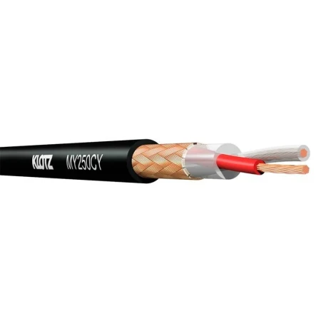 KLOTZ MY250CY Кабель микрофонный, 2x0,50кв.мм, черный