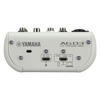 Yamaha AG03MK2 White Микшерный пульт для потокового вещания с аудиоинтерфейсом USB