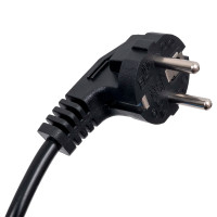 GoPower 00-00024054 Шнур питания евровилка CEE 7/7-C13 (female) 1.8м ПВХ, 0.75мм, черный