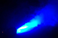 MLB ZL-400B Компактный генератор дыма со светодиодной подсветкой синего цвета