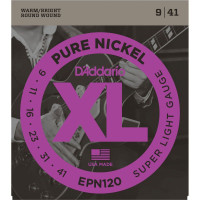D'Addario EPN120 XL набор струн для 6-струнной электрогитары, размер 9-41