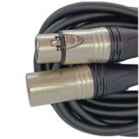 True magic TMH003/1M Шнур микрофонный HD XLR (F) ⇔ XLR (M), 1 метр, чёрный