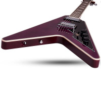 SCHECTER V-1 CUSTOM TPUR Электрогитара, Flying V, цвет фиолетовый