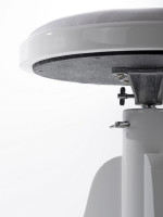 Fleet BH106-2-WH Стул круглый, регулировка по высоте, белый