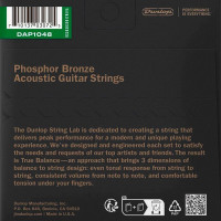 Dunlop DAP1048 Комплект струн для акустической гитары, фосф.бронза, Extra Light, 10-48