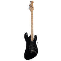ROCKDALE Stars Plus HSS Maple Black электрогитара, стратокастер, H-S-S, тремоло бридж, цвет черный, 