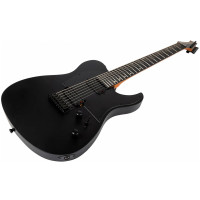 SPIRA T-407 MBK Электрогитара 7 струн, Telecaster, HH, цвет черный матовый