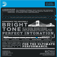 Набор струн для 6-струнной электрогитары D`ADDARIO EXL117