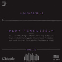 Набор струн для 6-струнной электрогитары D`ADDARIO NYXL1149