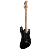 ROCKDALE Stars Plus HSS Maple Black электрогитара, стратокастер, H-S-S, тремоло бридж, цвет черный, 