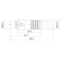 ROXTONE RMX3F-B Разъем кабельный miniXLR (female), 3 PIN, черный