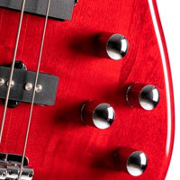 CORT Action Bass Plus TR Бас-гитара, 4 струны, цвет красный прозрачный