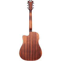 D'Angelico Premier Bowery LS AM Гитара электроакустическая, Dreadnought, античный коричневый бёрст