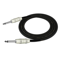 Kirlin IP-201PR 3M BK Шнур инструментальный JACK 1/4"(прямой) ⇔ JACK 1/4"(прямой), 3 метра, черный