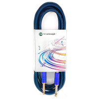 True magic TEJ015/3M Шнур гитарный JACK 1/4"(прямой) ⇔ JACK 1/4"(прямой), 3 метра, синий