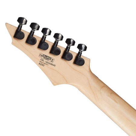 Cort X250-BK Электрогитара, 6 струн, 24 лада, H-S-H, черная