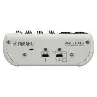 Yamaha AG06MK2 White Микшерный пульт для потокового вещания с аудиоинтерфейсом USB