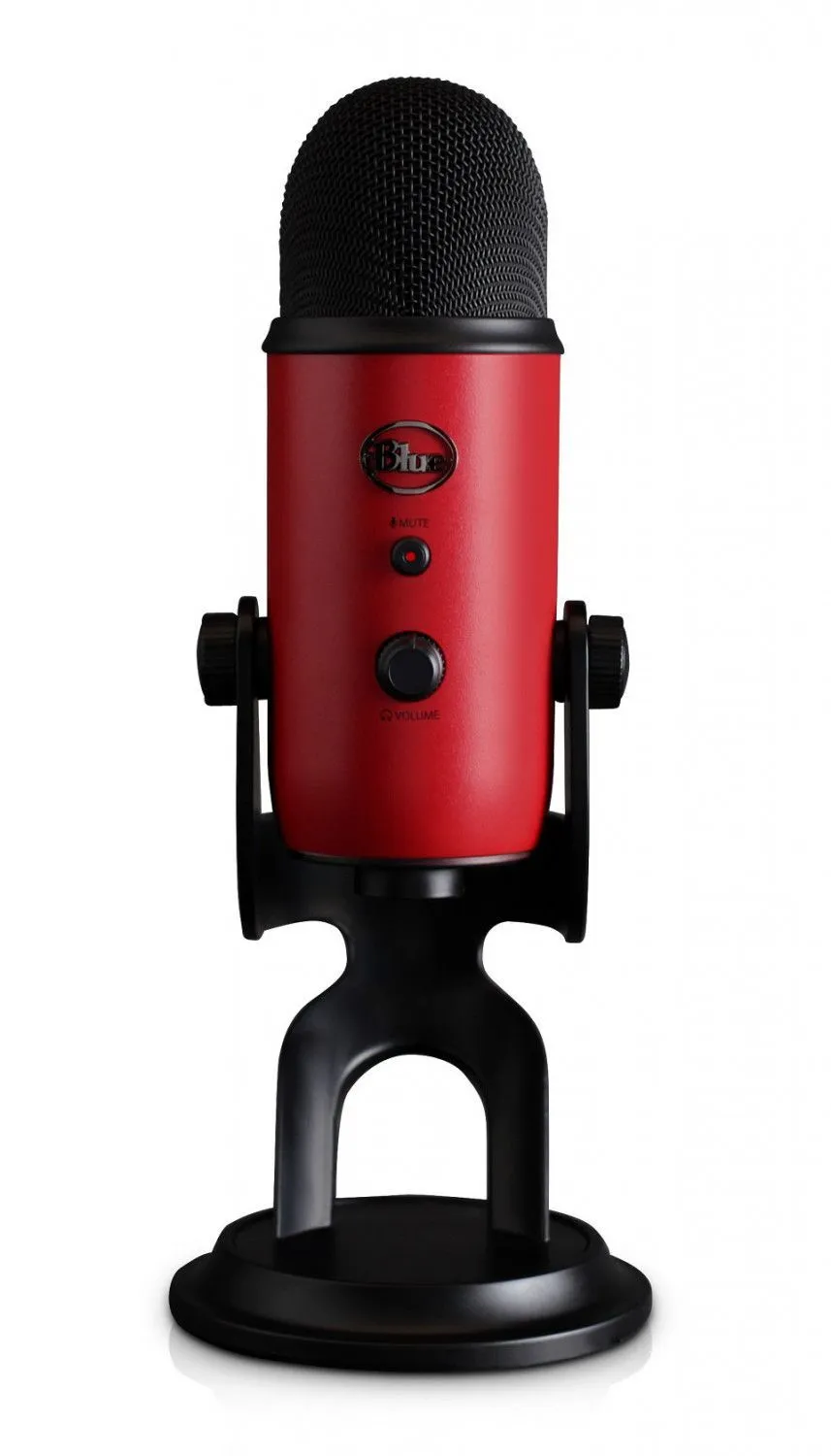 Blue Yeti Satin Red - микрофон USB, студийный конденсаторный