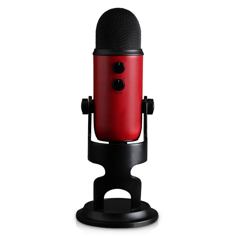 Blue Yeti Satin Red - микрофон USB, студийный конденсаторный